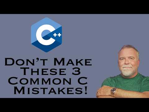 Don't Make These 3 Mistakes in C!  Can YOU spot the bug?