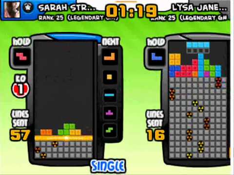 Tetris Battle 2P: 137 lines sent in under 2 mins