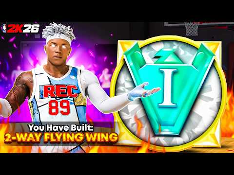 THIS LEGEND 2-WAY FLYING WING build is a DEMIGOD in the RANDOM REC + 2K LOGO on NBA2K26