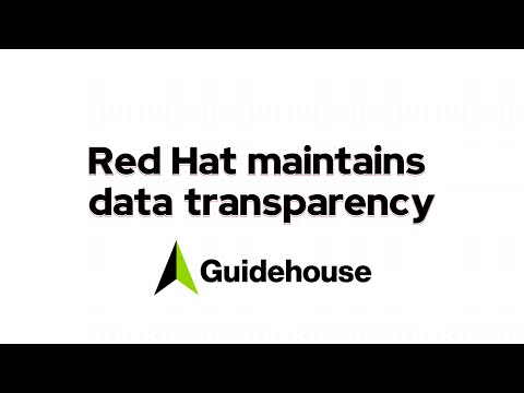 Red Hat maintains data transparency, Guidehouse