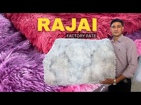 🔥 *New Long Pile Rabbit Fur Rajai Manufacturer & Wholesaler | MS Bulk Stock