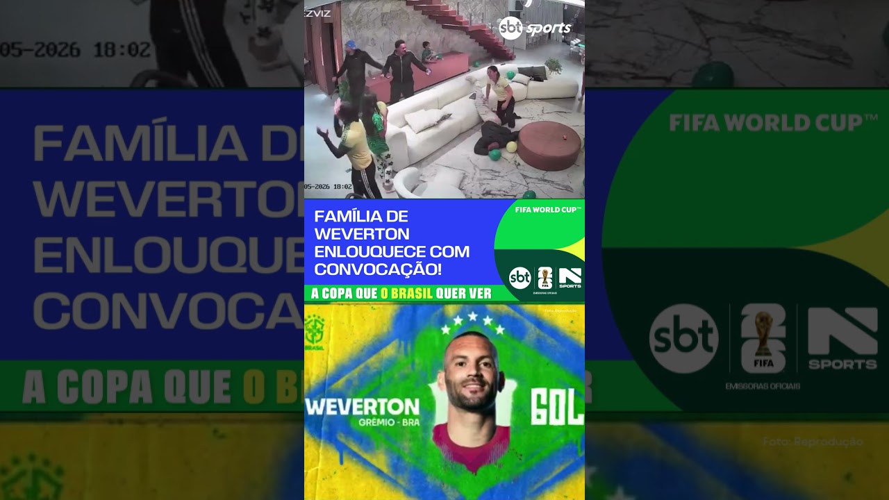 LOUCURA! REAÇÃO DO WEVERTON À CONVOCAÇÃO