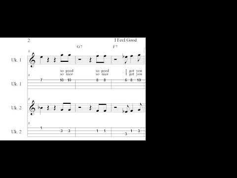 I Feel Good - James Brown (Arrangement for Uke Ensemble)