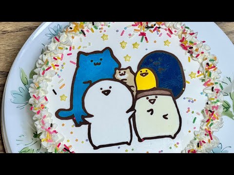 キャラケーキの作り方　おぶんぐさん