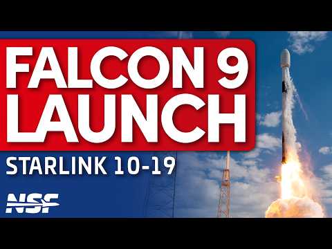 SpaceX Launches Falcon 9 with Starlink 10-19