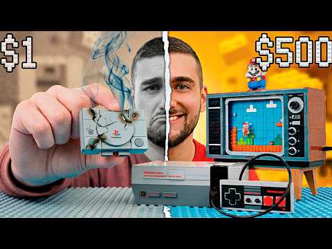 1$ vs 500$ LEGO ПРИСТАВКА !