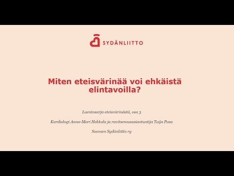 Sydänliiton verkkoluento | Miten eteisvärinää voi ehkäistä elintavoilla?