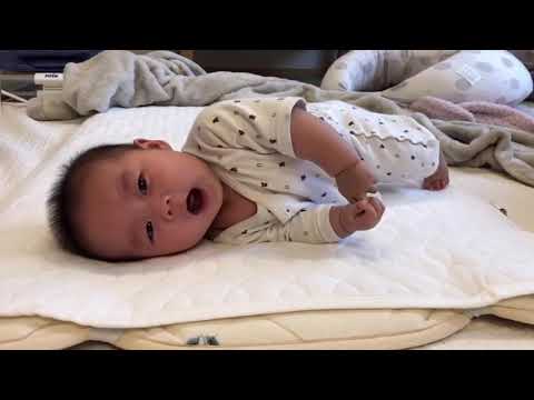 喜びの雄叫び♡ Baby's first yell
