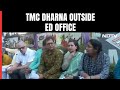 TMC Protest | 10 Trinamool MPs Sit On 24-Hour Dharna Outside Election Commission Office