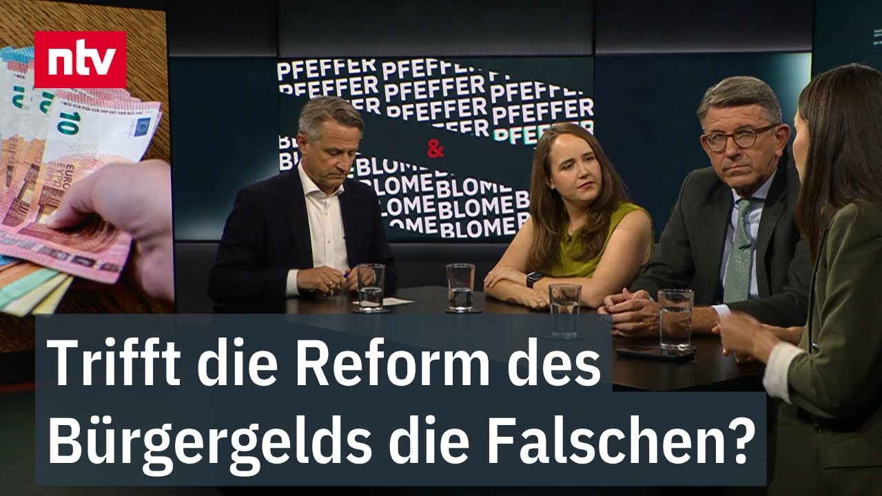 Trifft die Reform des Bürgergelds die Falschen?: ntv Talk "Blome & Pfeffer"