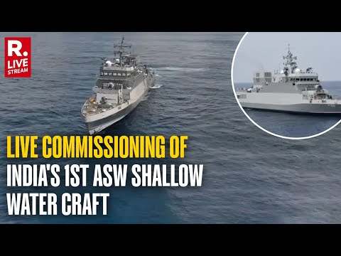 India Navy LIVE: Commissioning of India’s 1st ASW Shallow Water Craft —Arnala | Visakhapatnam