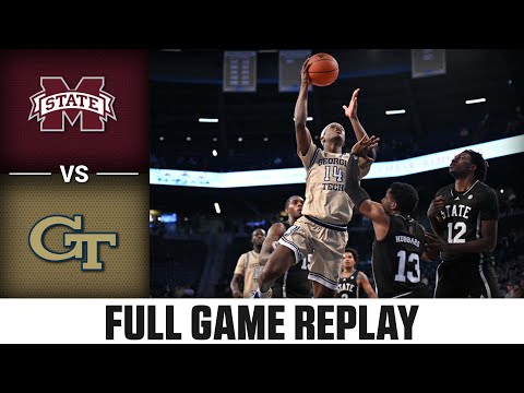 Mississippi State vs. Georgia Tech Full Game Replay | 2023-24 ACC Men’s Basketball