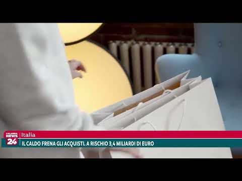 Italia: Il caldo frena gli acquisti. A rischio 3,4 miliardi di euro