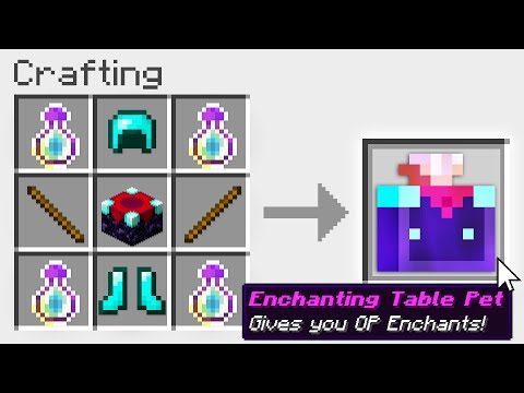 Minecraft, But You Can Craft An "Enchanting Table Pet"...