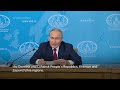 Putin vows to order cease-fire and negotiate if Ukraine exits occupied areas and drops NATO bid  - 00:48 min - News - Video