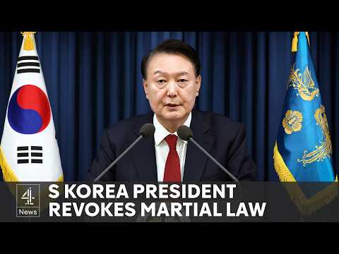 South Korea president revokes martial law after protests