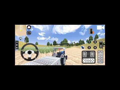 🚜 Tractor Simulator Gameplay | Indian Farming Game | Real Village Tractor Driving 2025 🔥