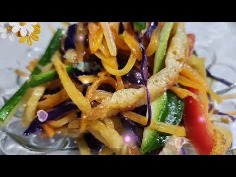 Uydagi bor masalliqlardan salat tayyorlash/Уйдаги бор масаллиқлардан салат тайёрлаш 