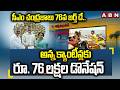 సీఎం చంద్రబాబు 76వ బర్త్ డే.. | Nara Bhuvaneswari Donates Rs 76 Laksh To Anna Canteens | ABN
