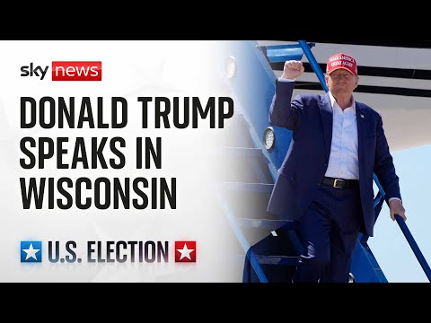 Republican presidential candidate Donald Trump holds campaign rally in Wisconsin - Watch live