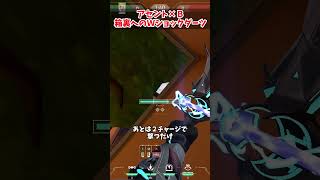 【アセント×ソーヴァ】Bサイト箱裏設置へのWショックダーツ　#valorant #shorts