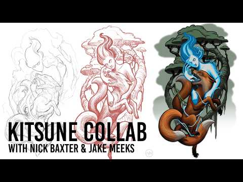 "The Kitsune Tattoo Collab: Nick Baxter + Jake Meeks Break Down Their Process"