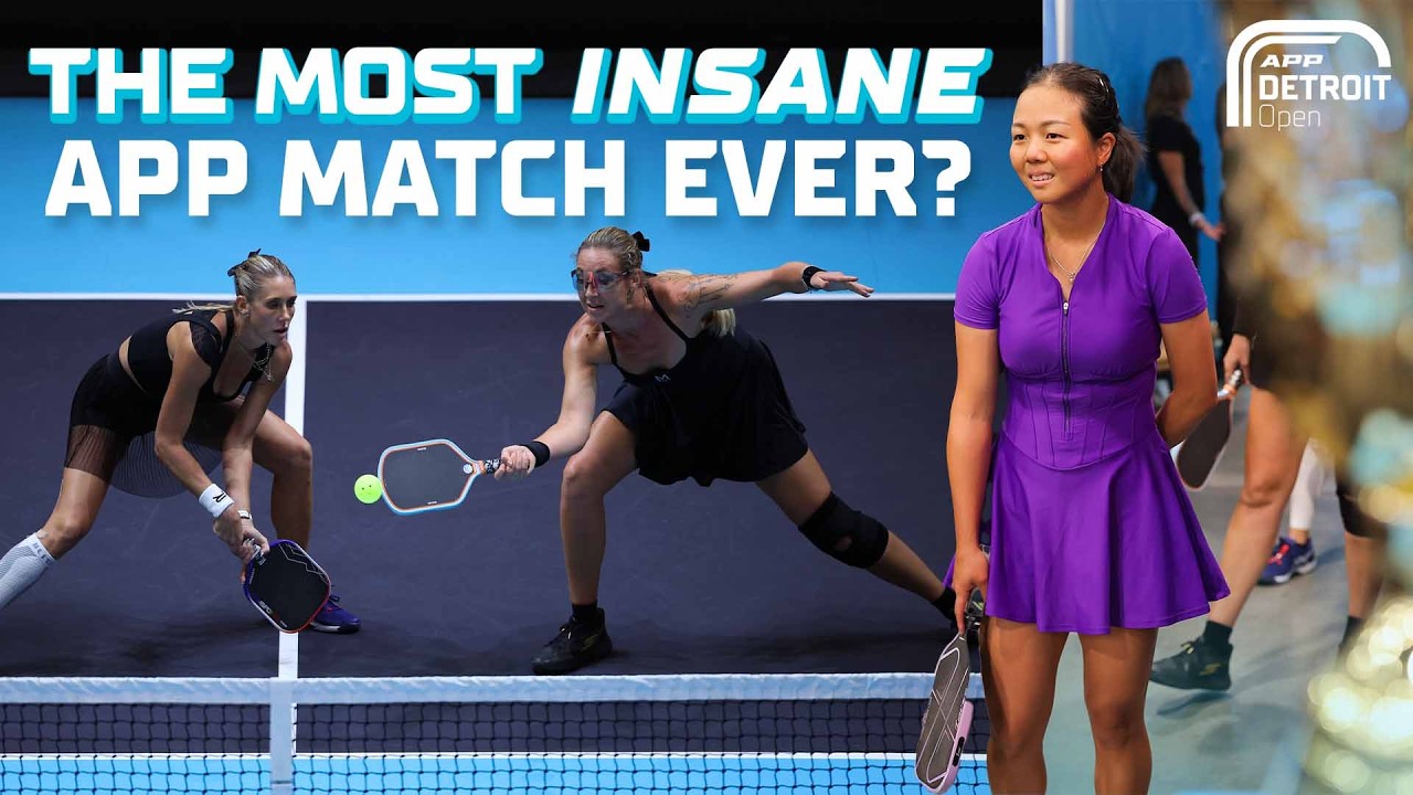 WHAT. A. FINAL. Megan Fudge / Kara Wheatley vs. Christine Maddox / Shelby Bates at APP Detroit Open