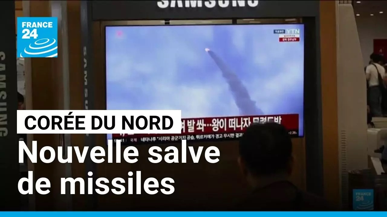 Corée du Nord : une dizaine de missiles tirés vers la mer du Japon • FRANCE 24