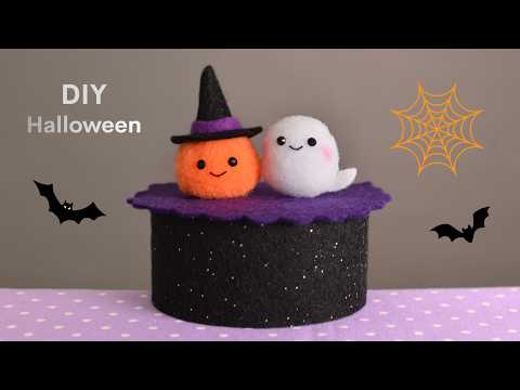 【100均の材料で簡単！！】小さなハロウィン飾りの作り方🎃Easy & Cute! Miniature Halloween DIY Idea