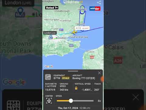 Flight path of Air India flight AI129 which received a bomb threat  859 views  play Short