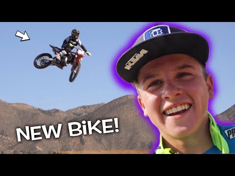 FIRST TIME RIDING 125 ON PROFESSIONAL SUPERCROSS TRACK!
