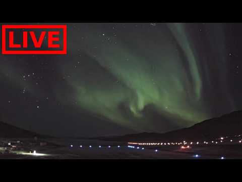 🌎 LIVE Greenland Auroras Northern Lights | Relaxing Music