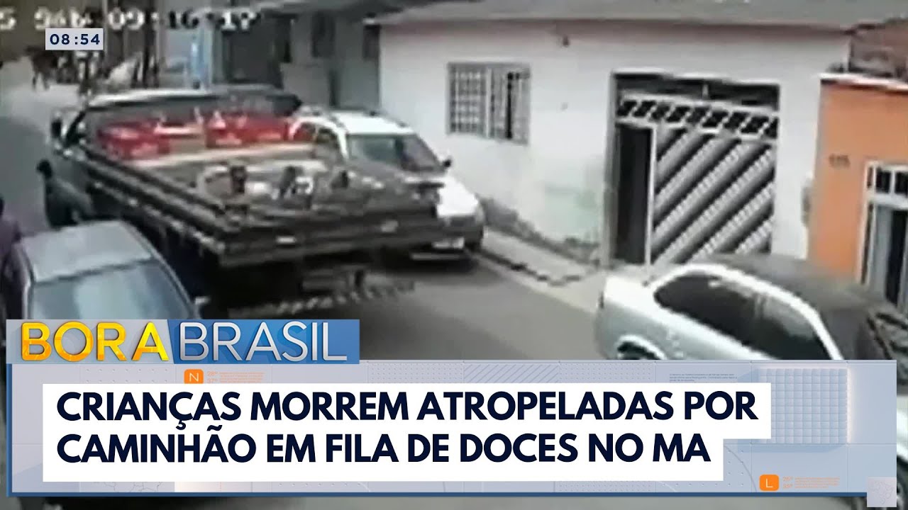 Crianças morrem atropeladas por caminhão em fila de doces no MA