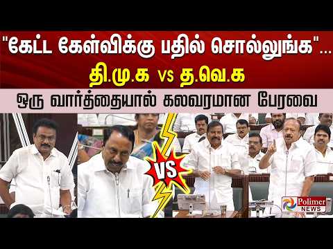 "கேட்ட கேள்விக்கு பதில் சொல்லுங்க".... திமுக VS தவெக - ஒரு வார்த்தையால் கலவரமான பேரவை