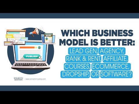 Which Business Model Is Better Lead Gen, Agency, Rank & Rent, Affiliate, Courses, Ecommerce, Dropshi