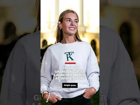 Trump's granddaughter launched her new merch at the White House