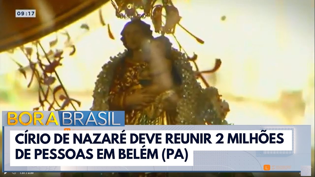 Círio de Nazaré deve reunir 2 milhões de pessoas em Belém PA
