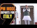 PM Narendra Modi Heads to Italy for G7 Outreach Summit with Italian PM Meloni | News9