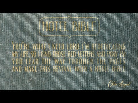 Chris August - Hotel Bible (LYRIC VIDEO)