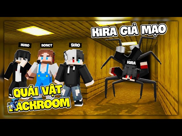 Siro Và Kuro Bon CT Bị Quái Vật Backroom Giả Mạo Kira Truy Đuổi Trong Minecraft