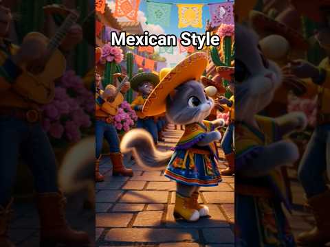 😻 Kittens Dance in Mexican 😻🌵| #cat #funny #funnycat #youtubeshorts #catvideos #ai #foryou #ytshorts