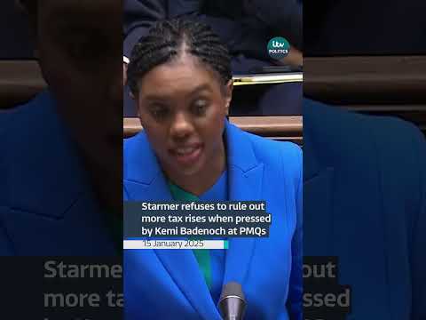 Starmer refuses to rule out further tax rises this year when pressed by Kemi Badenoch at PMQs