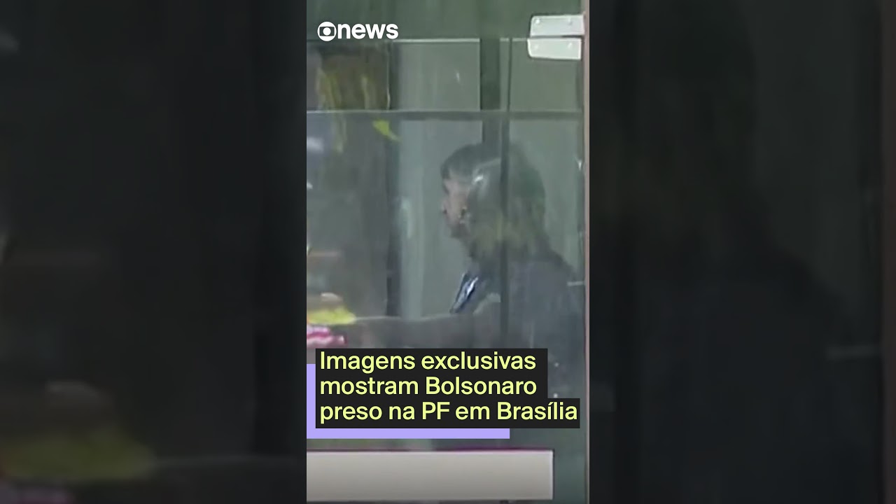 Imagens exclusivas mostram Bolsonaro preso na PF em Brasília