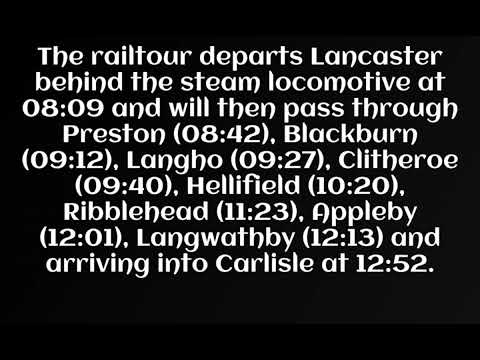 Steam locomotive 35018 British India Line to haul The Pendle Dalesman to Carlisle this Tuesday