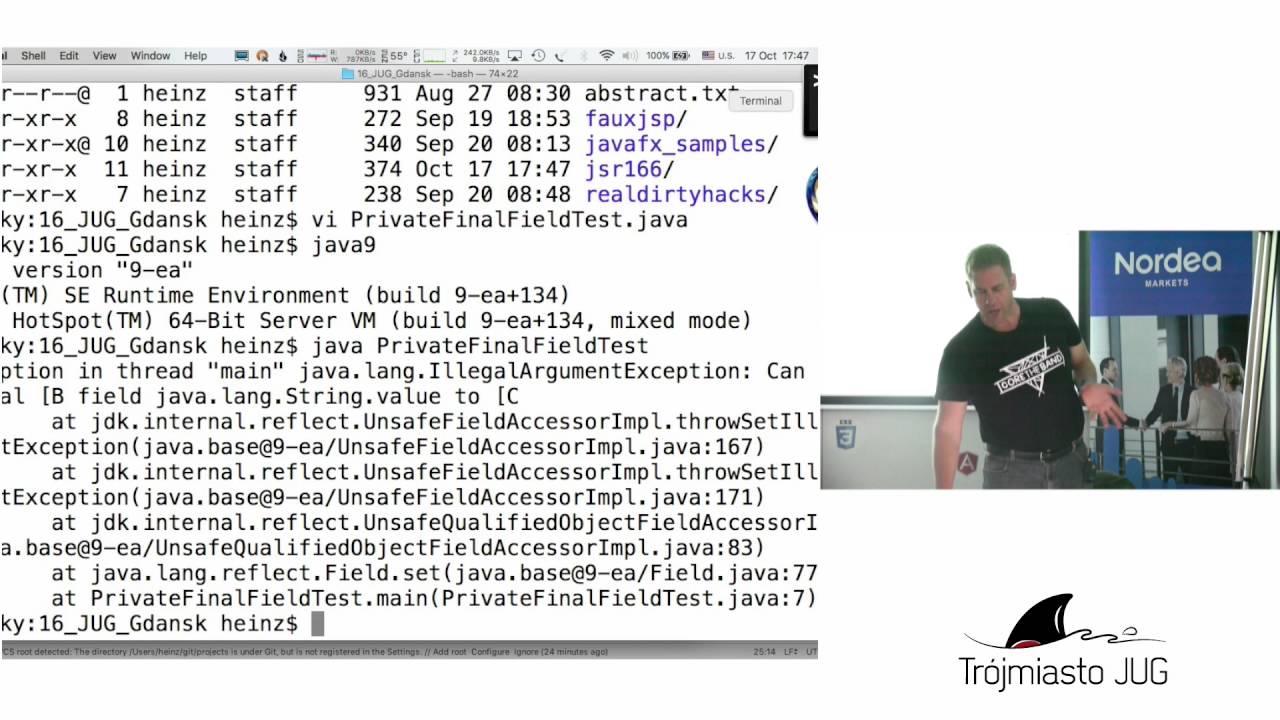 Heinz Kabutz - Dirty Hacks With Java Reflection - Trójmiasto JUG [17.10.2016]