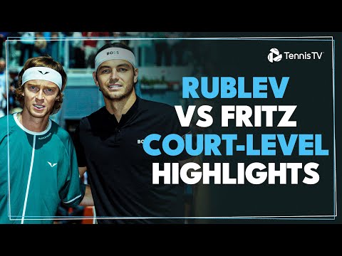 Andrey Rublev vs Taylor Fritz Court-Level Highlights | Madrid 2024