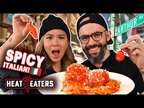 LEGENDARY Arthur Ave Italian Food Tour + Babish Makes Spaghetti all'Assassina! | Heat Eaters