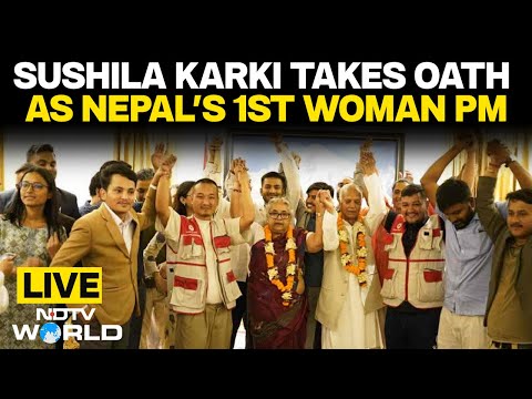 Sushila Karki Oath Ceremony | Sushila Karki Takes Oath As Interim Nepal PM, Celebrates With Gen-Z
