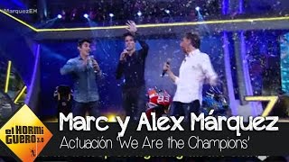 Marc y Álex Márquez cantan 'We are the champions' en El Hormiguero 3.0