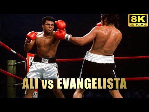 Muhammad Ali vs Alfredo Evangelista | HIGHLIGHTS Boxing Fight | 8K Ultra HD